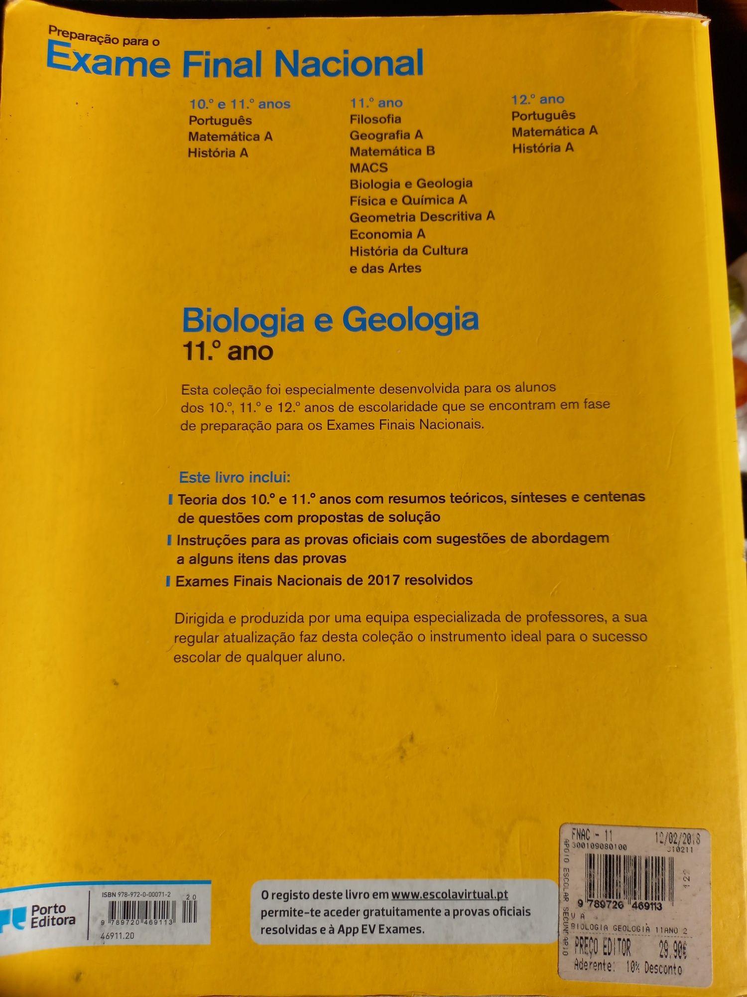 Livro de preparação para o exame de Biologia e Geologia 11°