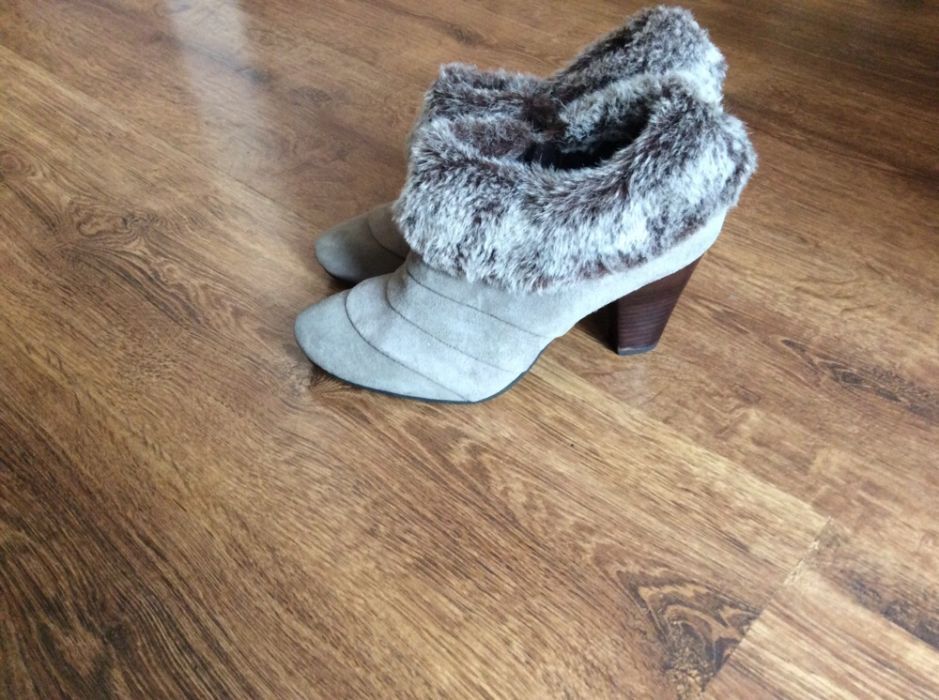 Buty ,kozaki skóra naturalna, zamsz  40