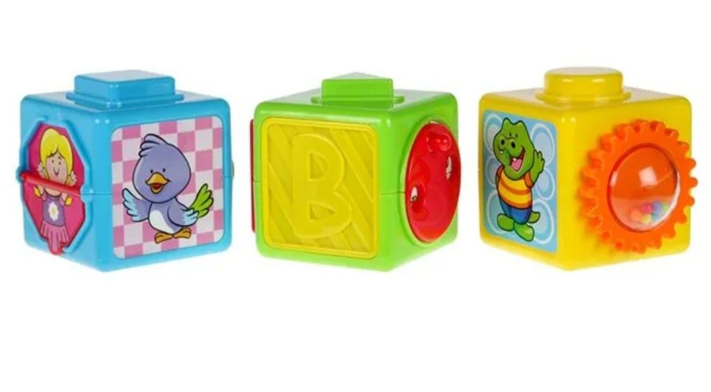 Jogo didático cubos de atividades bebé