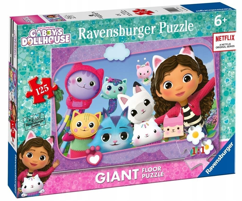 Puzzle 125 Koci Domek Gabi Giant, Ravensburger