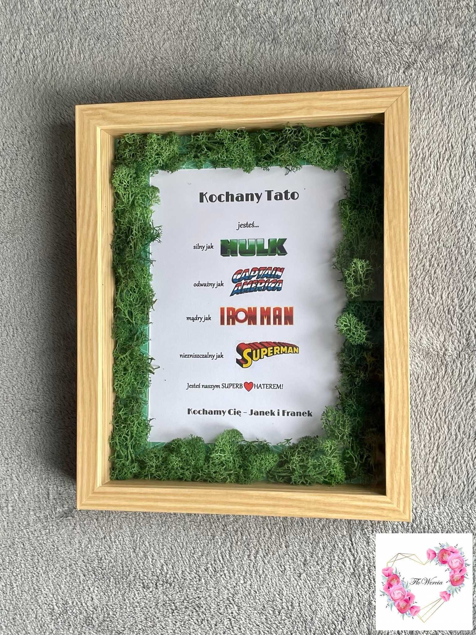 Kochanemu Tacie podziękowanie życzenia prezent w ramce Dzień Ojca