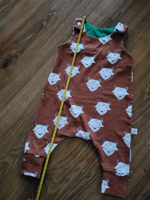 Rampers dla dziewczynki liski jak 68 handmade