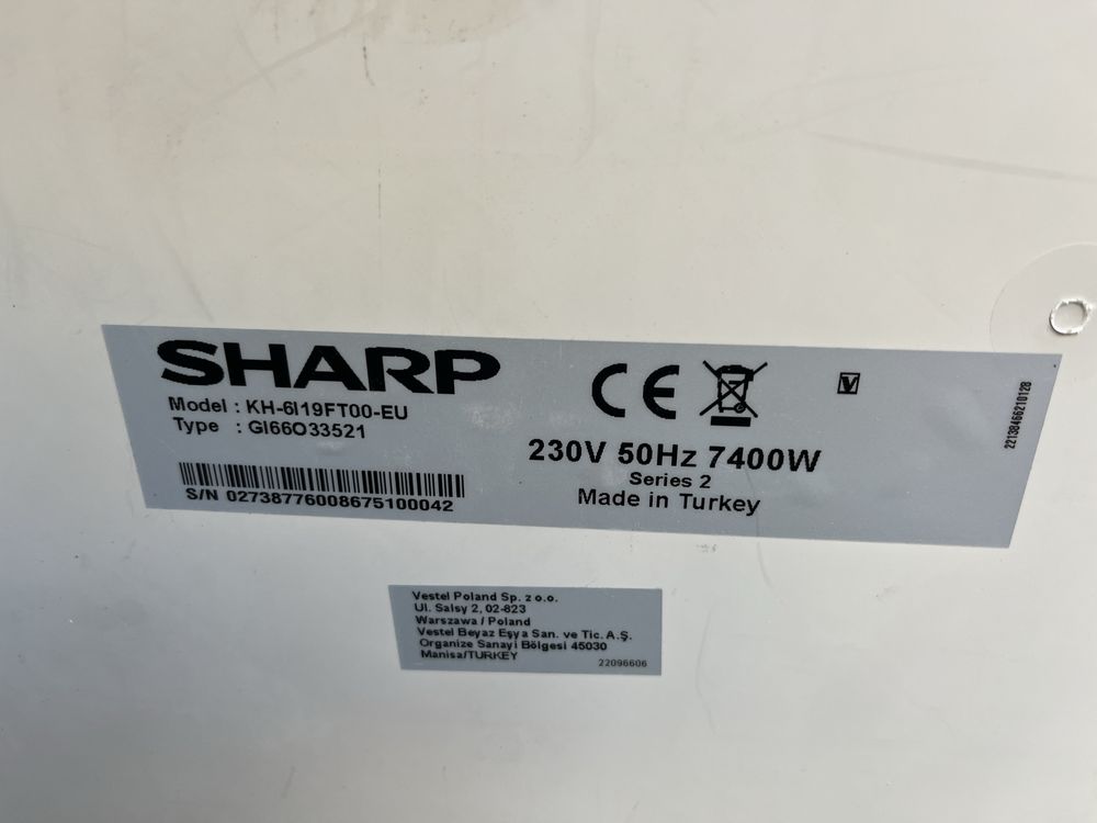 Płyta Sharp indukcyjna |12msc |Dobry stan |Dowóz