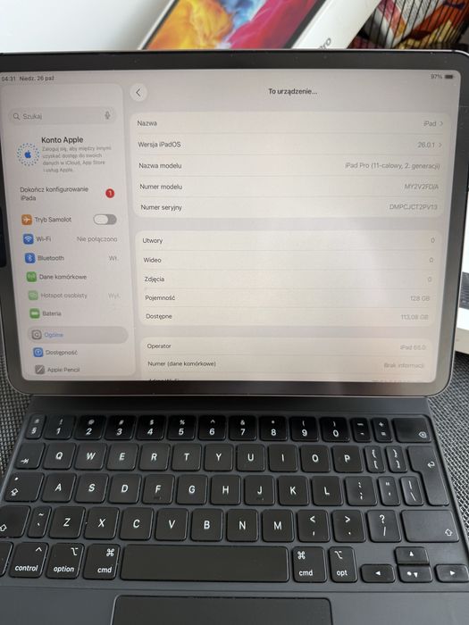 Ipad Pro 11 Wi-Fi Celullar 128 GB + Magic Keyboard
