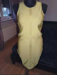 Sukienka bandażowa limonka