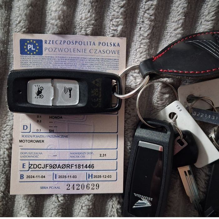 Honda SH 125/50 zarejestrowany na 50-tke 5900km bez PRAWKA pcx nmax