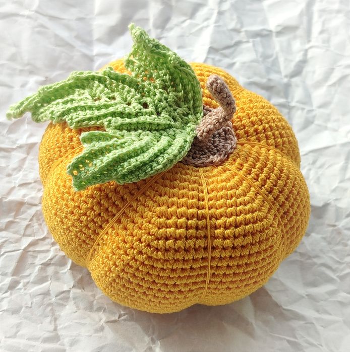 Гарбузик ручної роботи В'язаний декор інтер'єру Гольниця