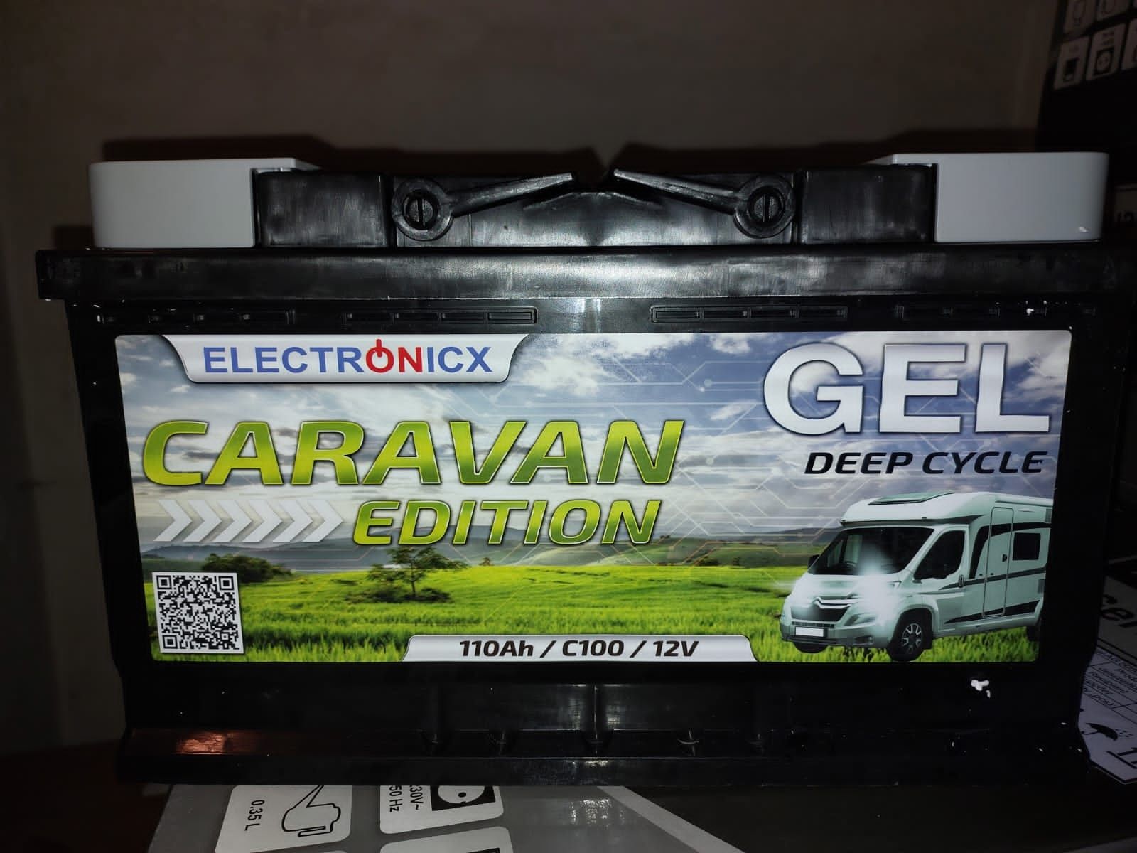 Гелевий акумулятор Electronicx Caravan Edition 110 AH 12V