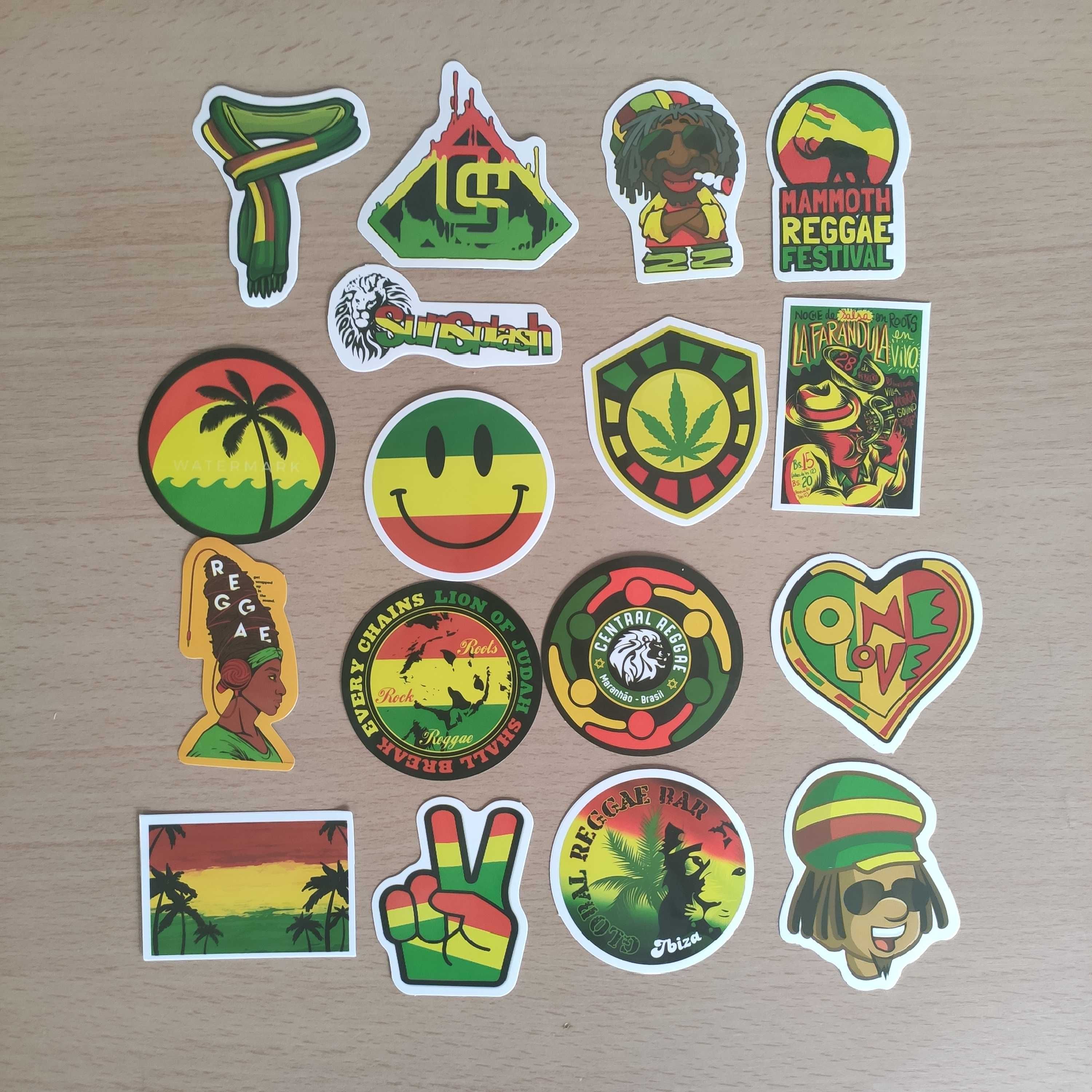 Packs 50 Stickers Autocolantes Reggae