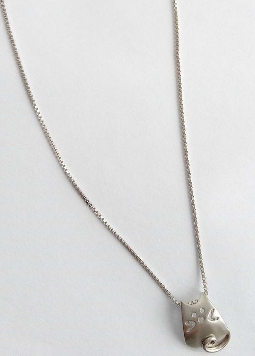 Підвіс кулон "Котик" з ланцюжком срібло 925 проба, Вінтаж