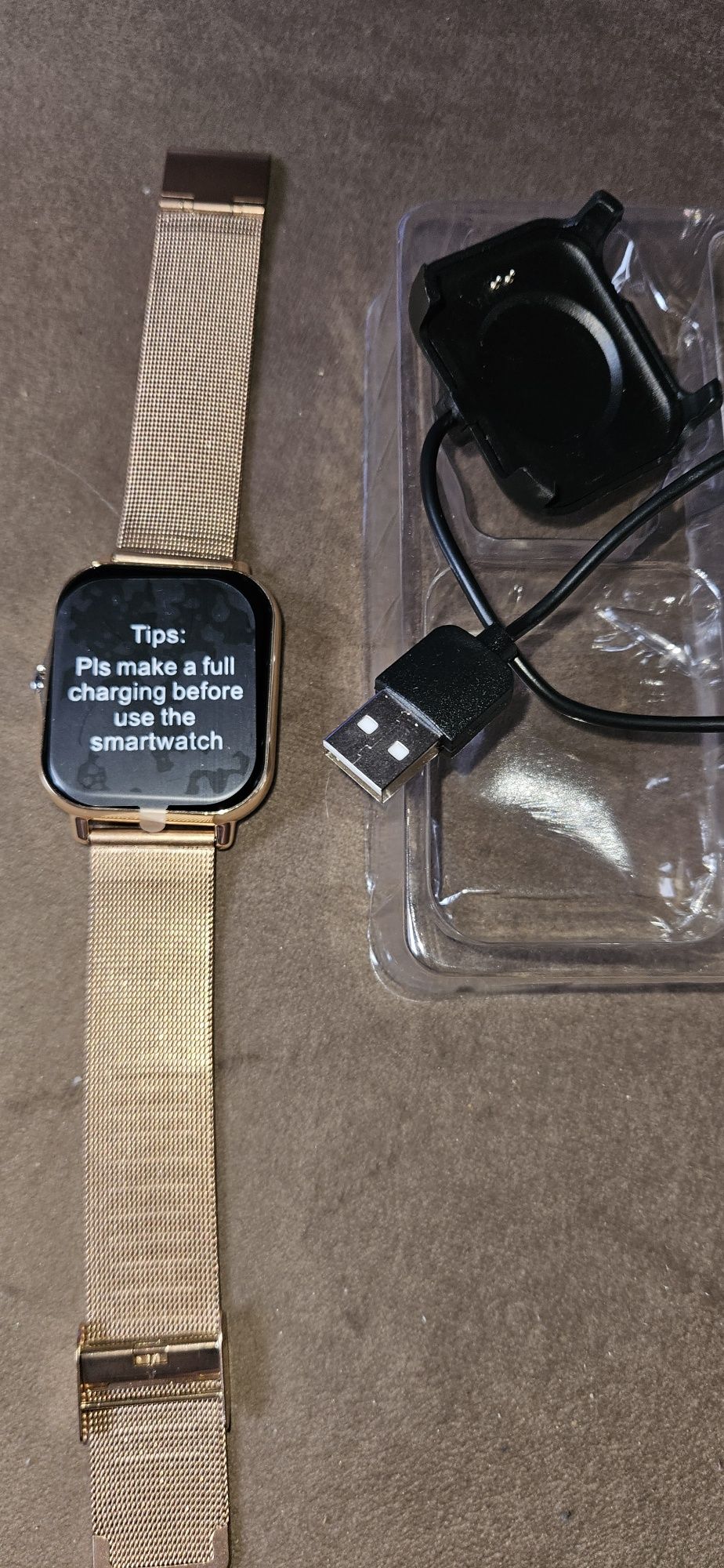 Smartwatch,  smart,zloty, funkcje sportowe