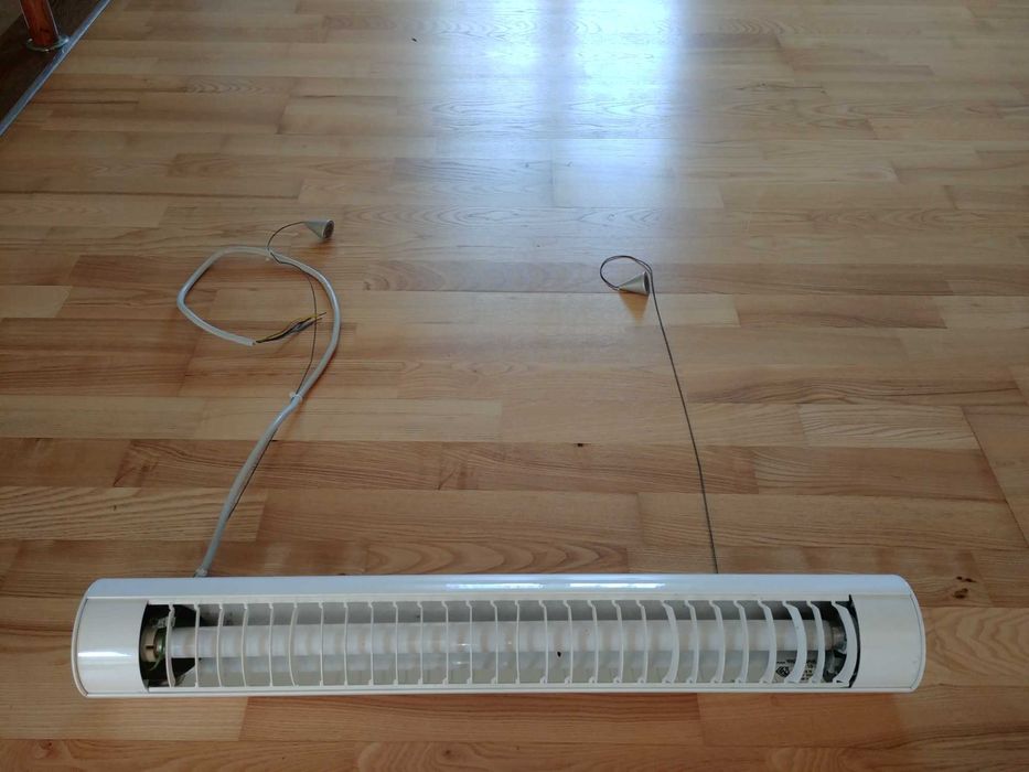 lampa na swietlówkę tuba okrągła długa biała monia