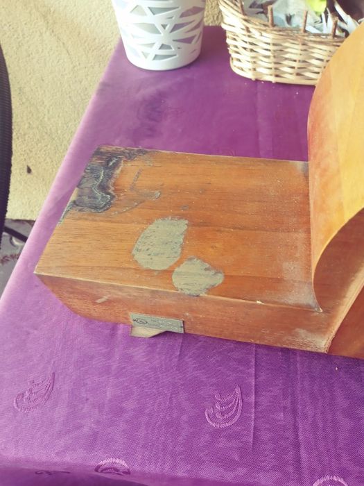 Zegar stary stojacy duzy 1963 drewno do naprawy