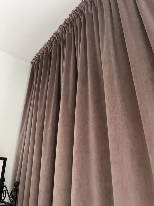 komplet zasłon welurowych Eurofirany