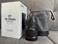 Obiektyw Canon EF 16-35mm f/4 L IS USM szerokokątny Stan Idealny