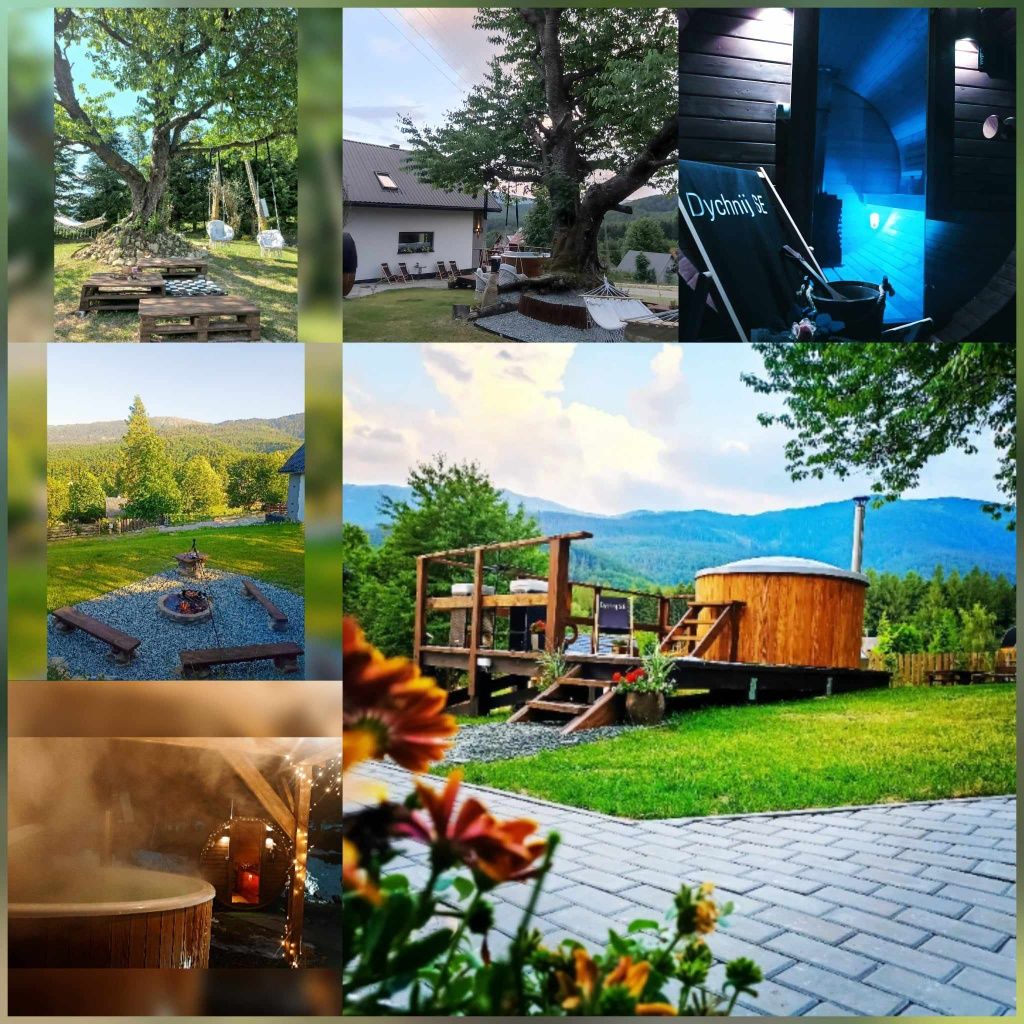 Domek Dychnij SE w Zawoi, ogrodowe SPA jacuzzi sauna