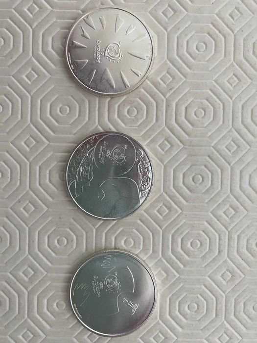 Moedas comemorativas Euro 2004 - prata