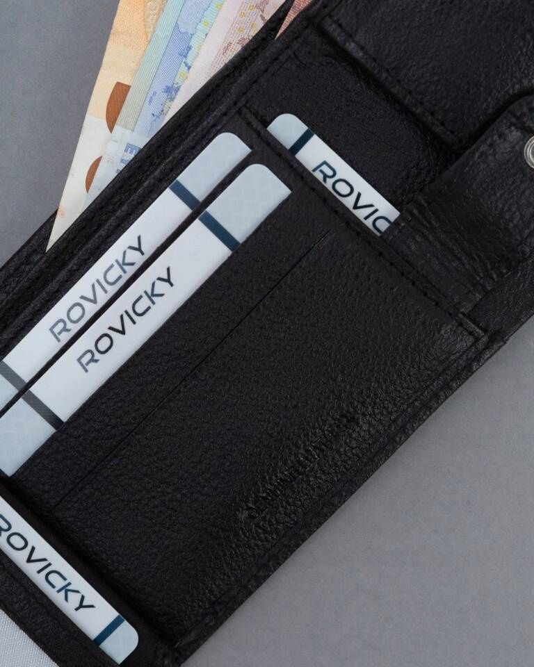 mały, skórzany portfel męski z systemem rfid - 4u cavaldi