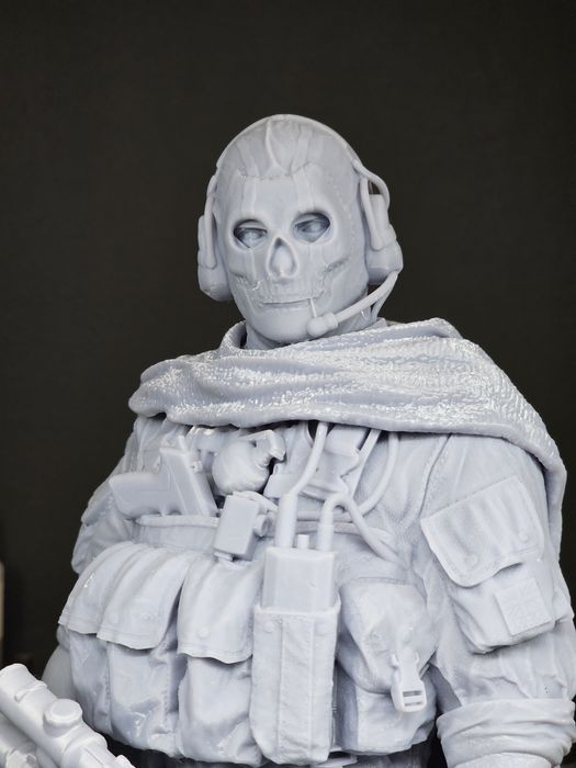 Duża figurka 40cm Ghost Call of Duty - Druk 3D