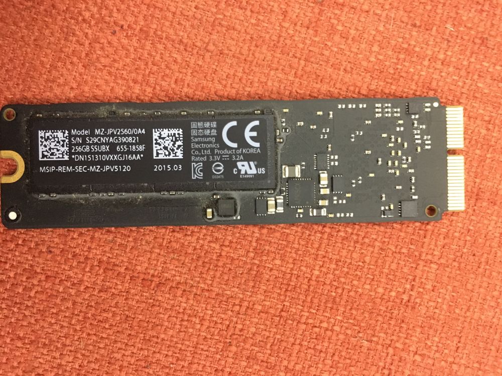 Ssd 256 Gb Macbook pro 15”