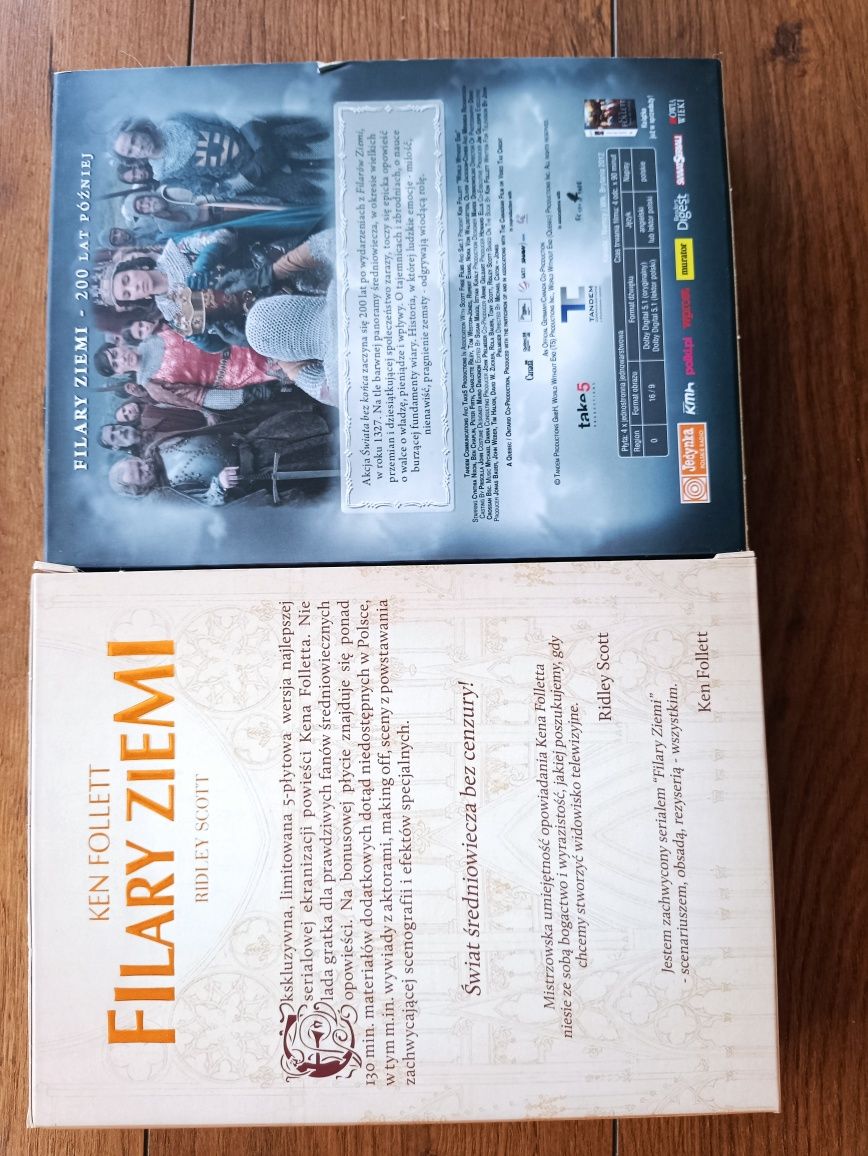 Filary ziemi Świat bez końca 2 boxy DVD Zestaw Komplet Pakiet