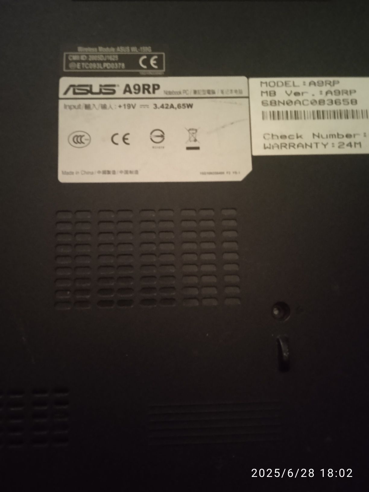 ASUS A9RP original