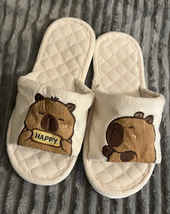 Тапочки капибара love to lounge домашние тапки