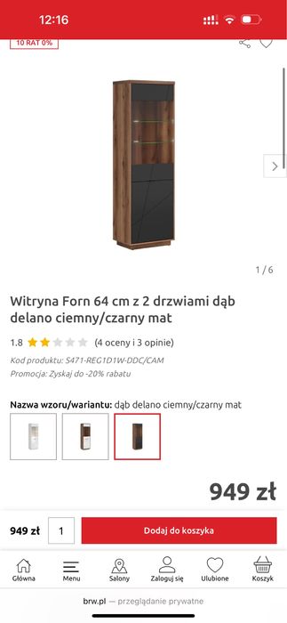 Witryna, nowa, zapakowana