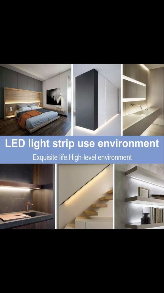 Лед Led стрічка 1 метр тепле світло USB 5 v  та 12 v
