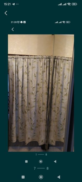 Штора на широкой ленте