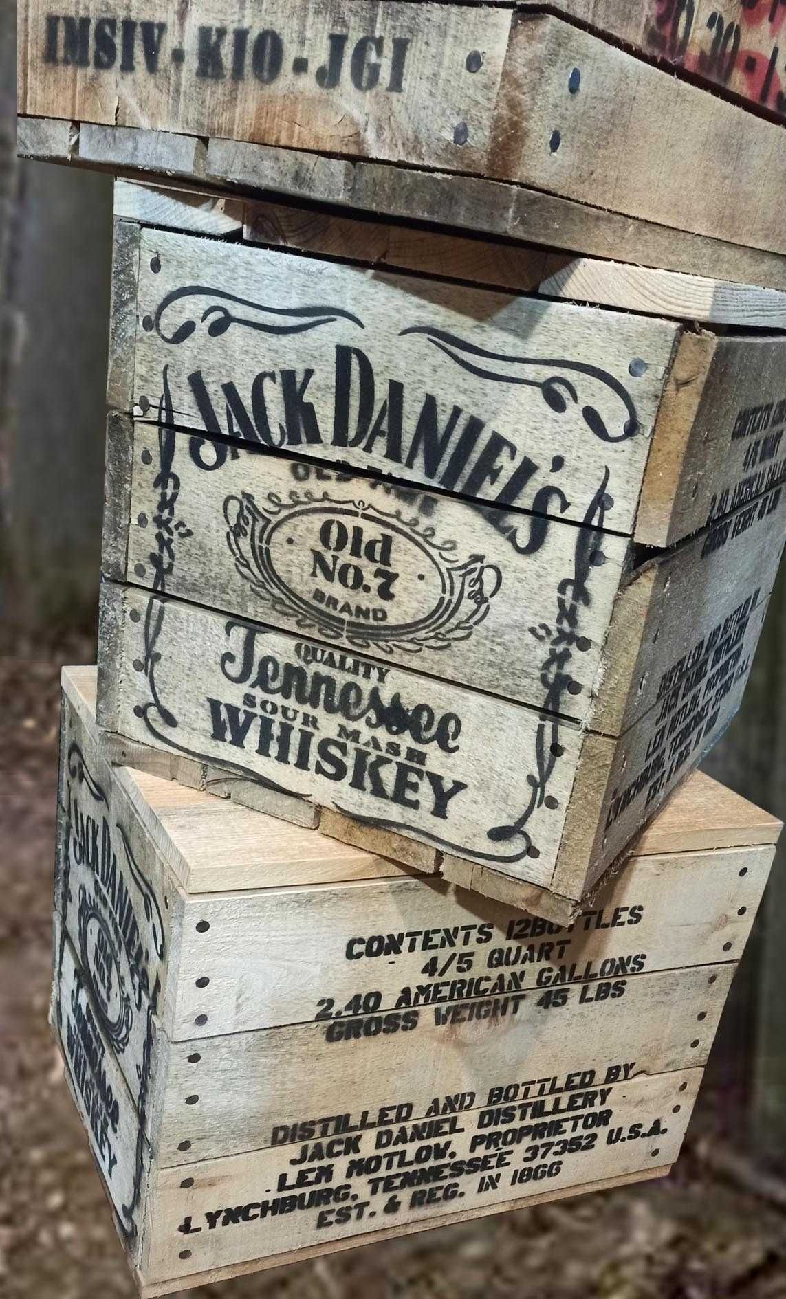 Drewniana skrzynka US ARMY - Coca Cola Jack Daniel's