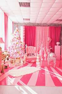 Фотостудия в розовом стиле фотография фотосессия фотограф Новый Год