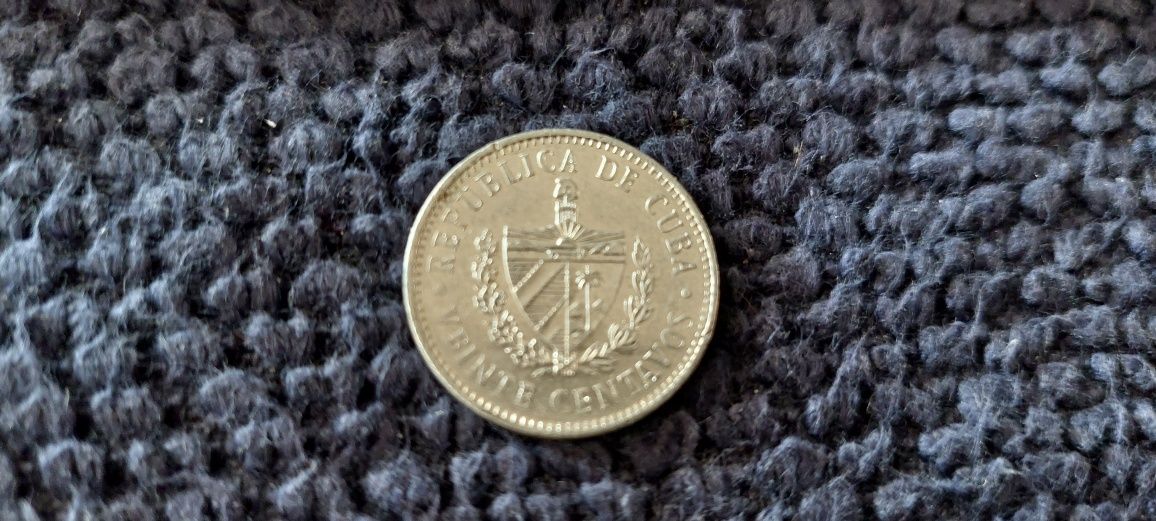 Moneta Peso Kuba banknot 20 peso, 1 peso moneta