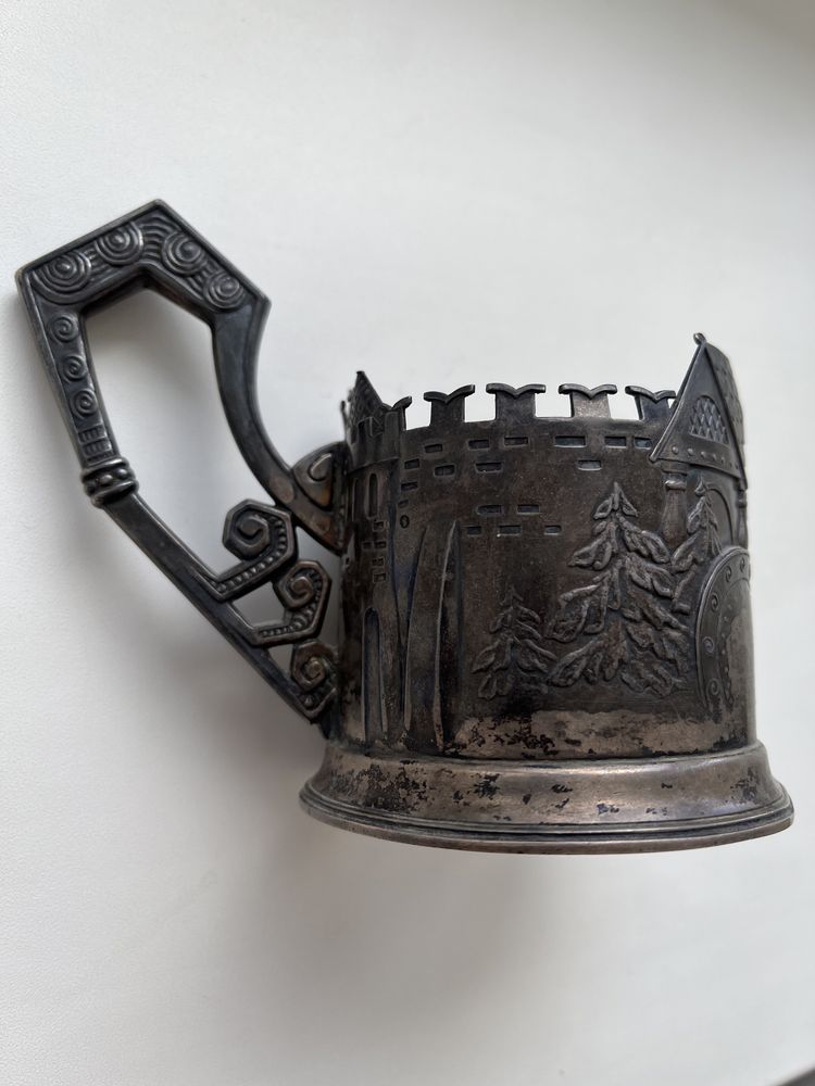 Подстаканник серебряный (Богатырь в дозоре)