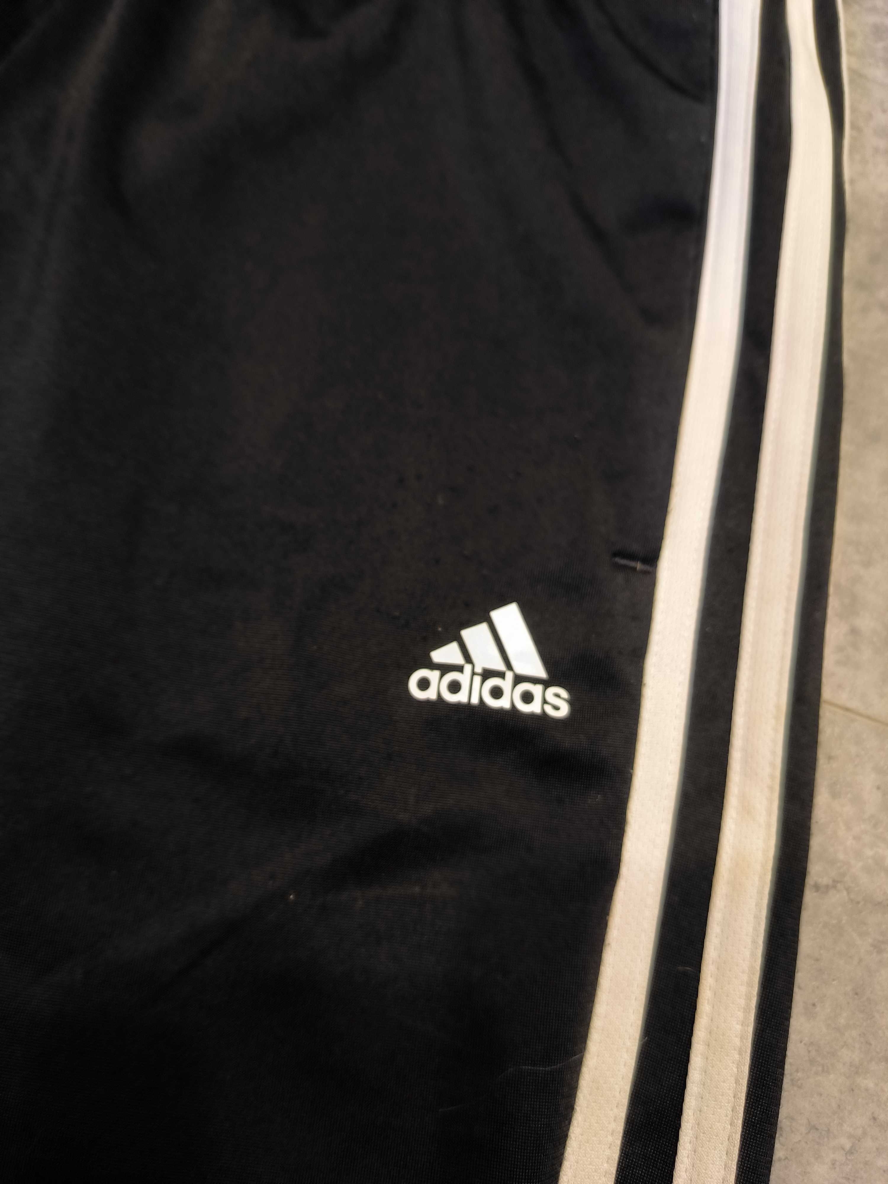 Spodnie Dresowe Adidas Dresy Małe Logo Lampasy