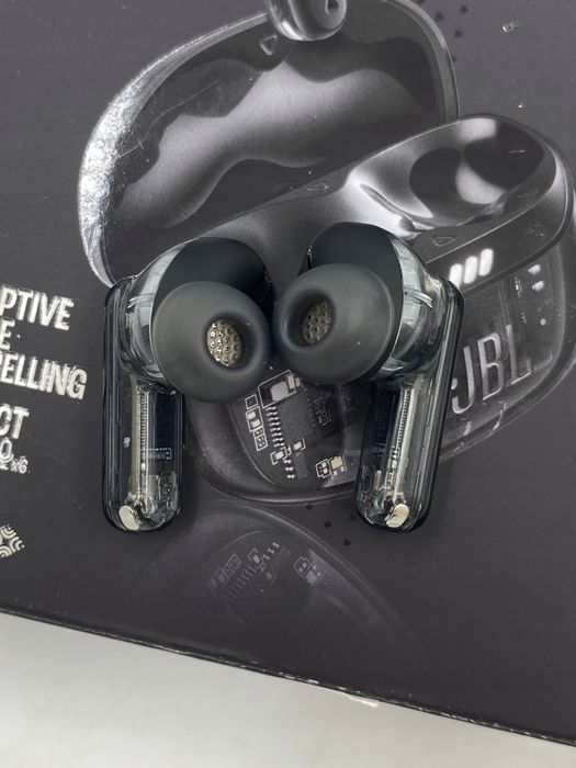 słuchawki bezprzewodowe dokanałowe jbl tune beam z redukcją szumów