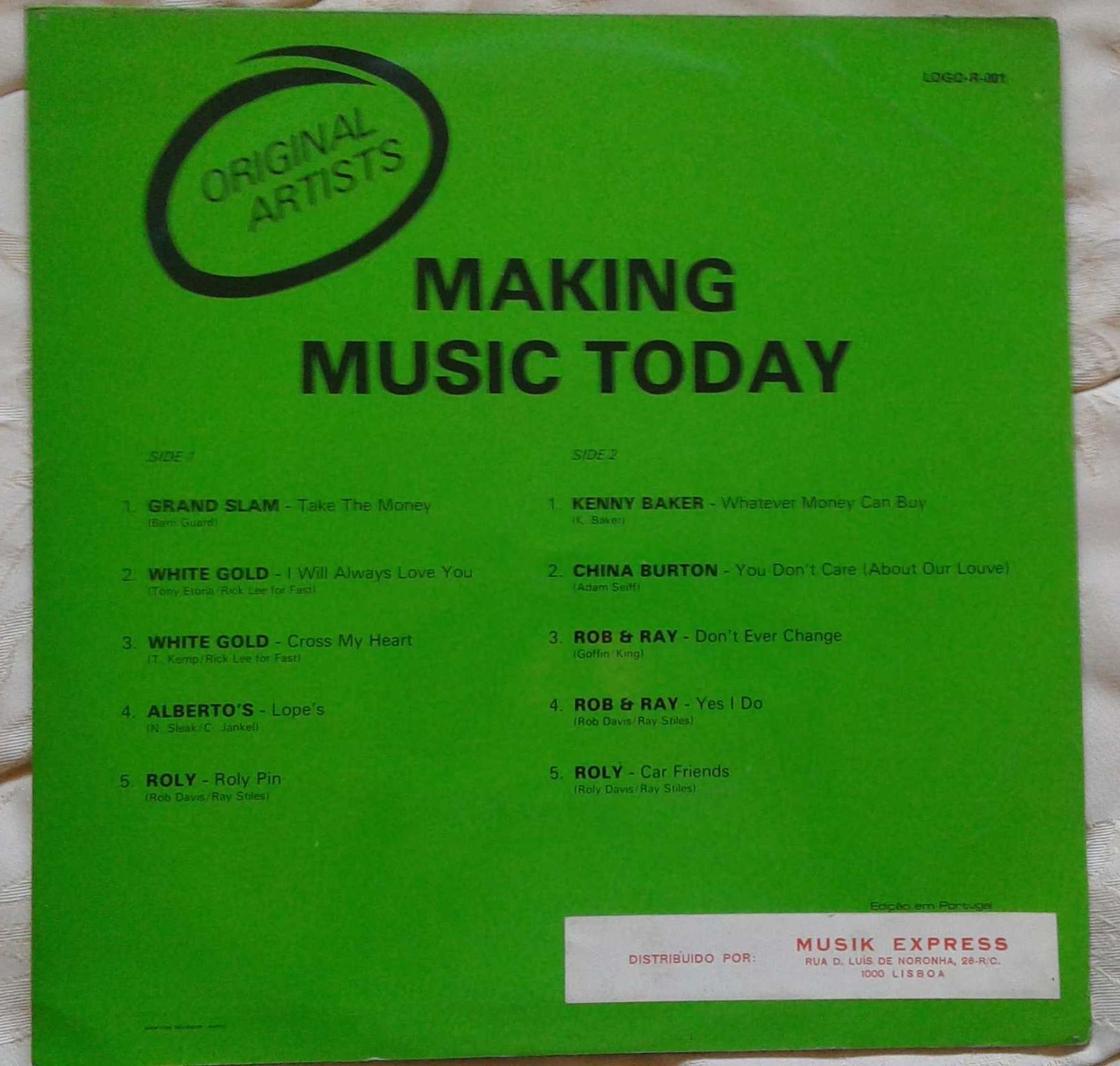 Original Artists – Making Music Today (Vinyl, LP)