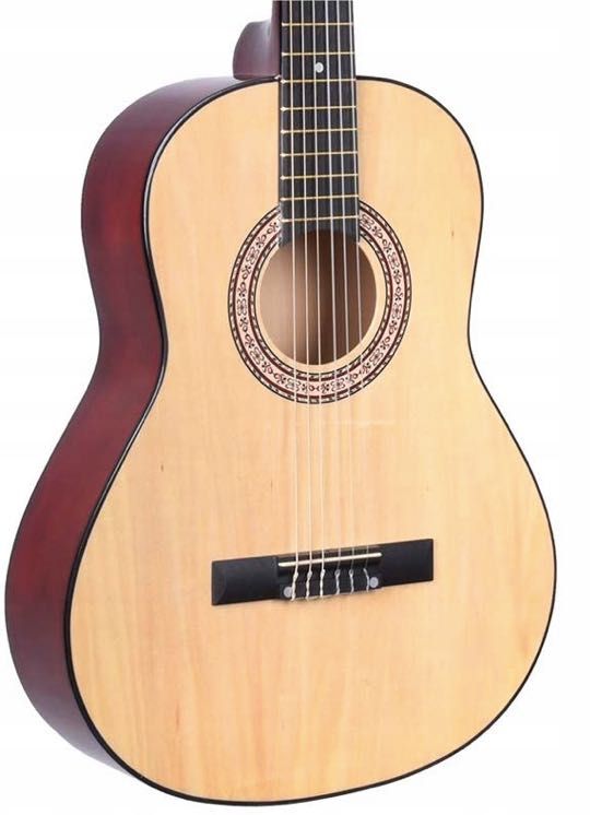 Gitara akustyczna klasyczna gratisy akcesoria dla początkujących NOWA