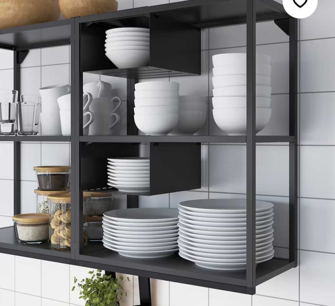 Półka wisząca Enhet Ikea z dodatkowym wkładem