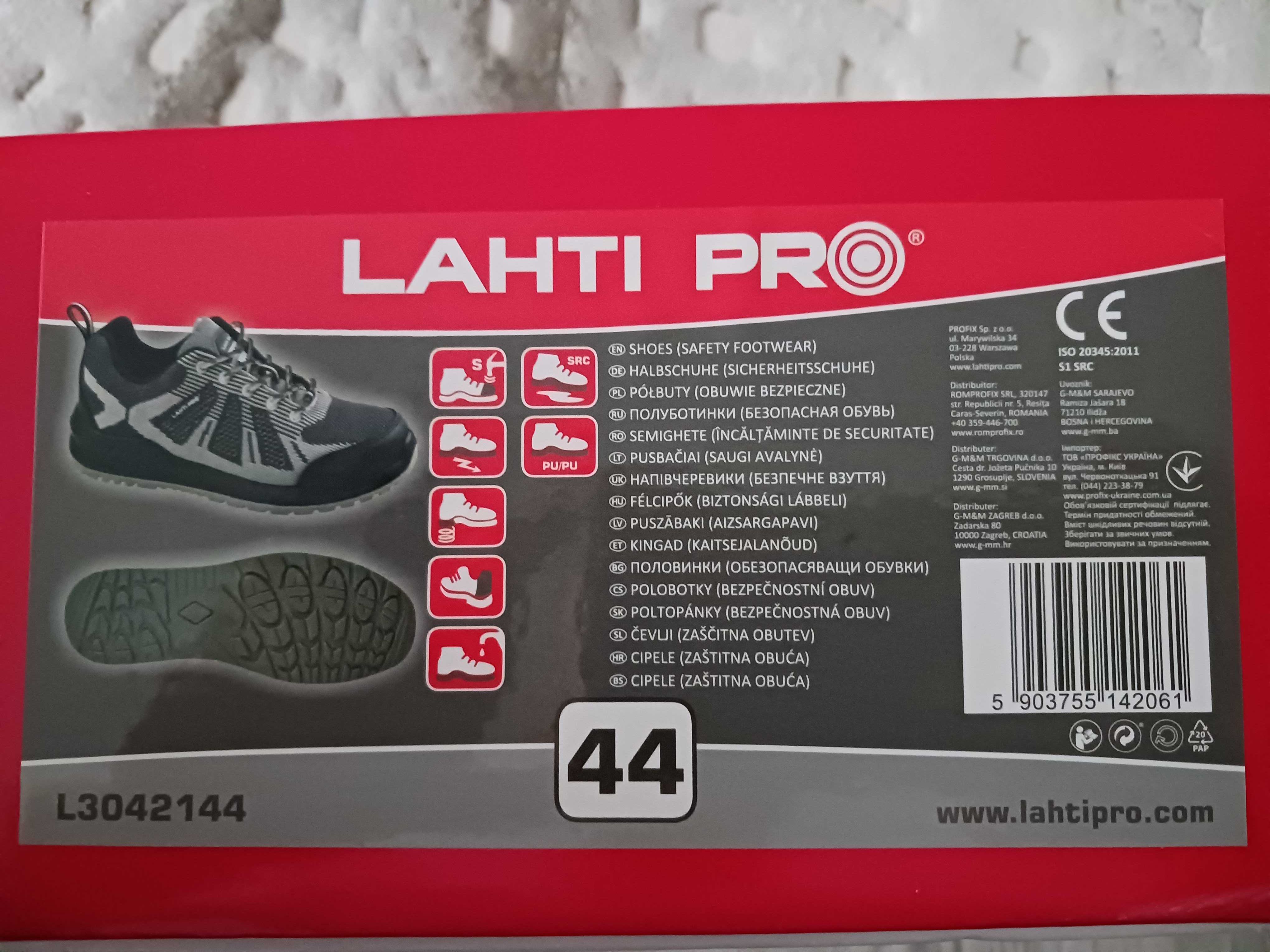 Półbuty robocze lahti rozmiar 44