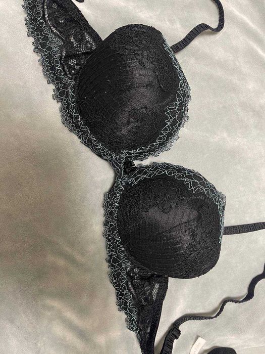Anabel arto кружевной лиф бюстгальтер топ черный пуш ап лифчик