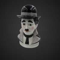 Charlie Chaplin porcelana popiersie skarbonka b41/032342