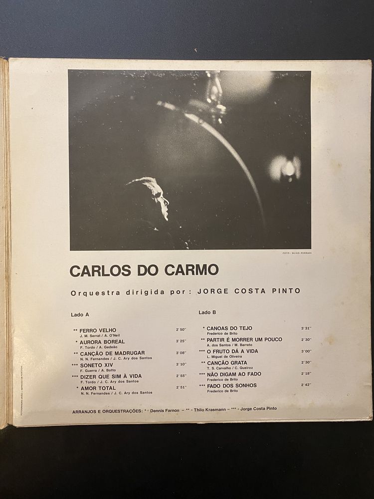 Vinil - Carlos do Carmo