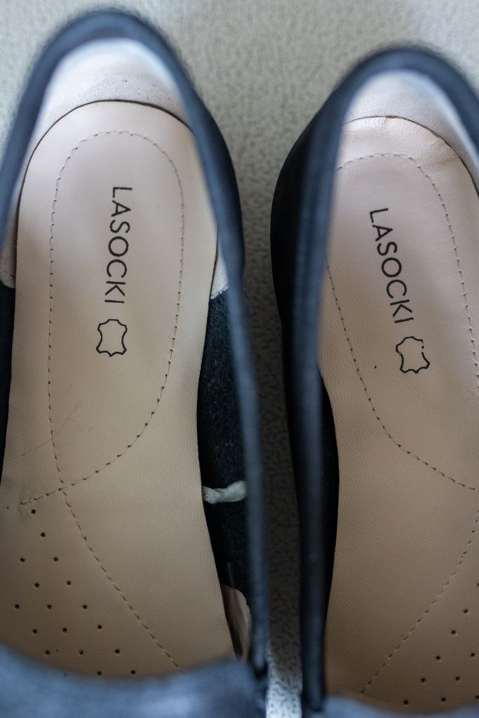 Skórzane mokasyny Lasocki r. 37