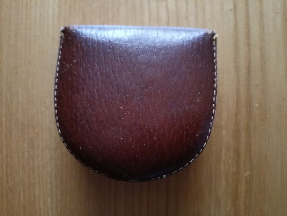 Portfel podkówka ze skóry z czasów PRL-u