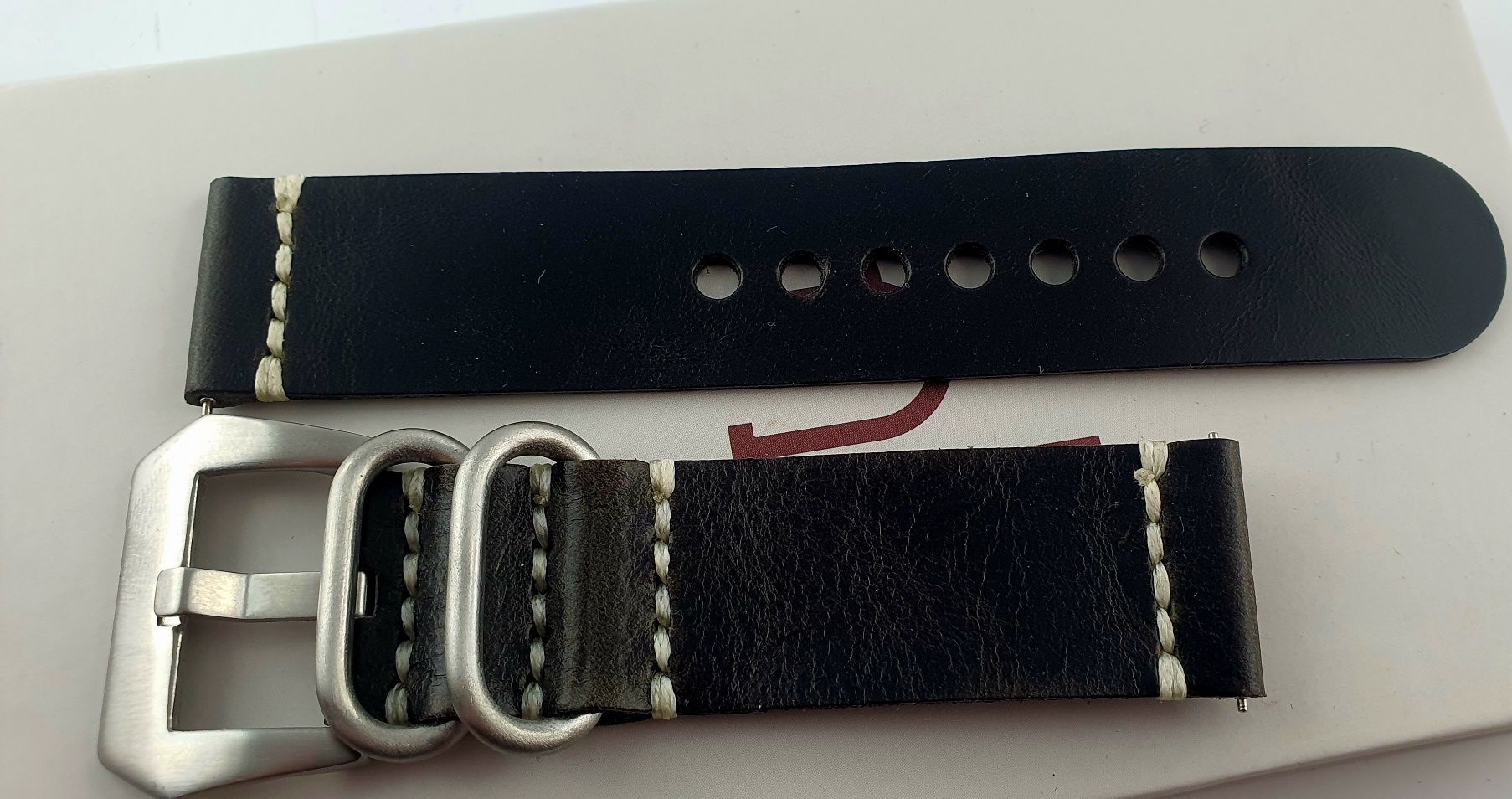 Nowy pasek z wysokiej jakości skóry 22mm Bandsie , Panerai styl
