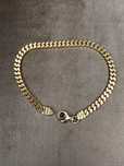 Pulseira em prata dourada malha barbela