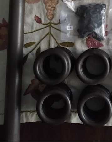 Varões para Cortinados Castanhos Escuros