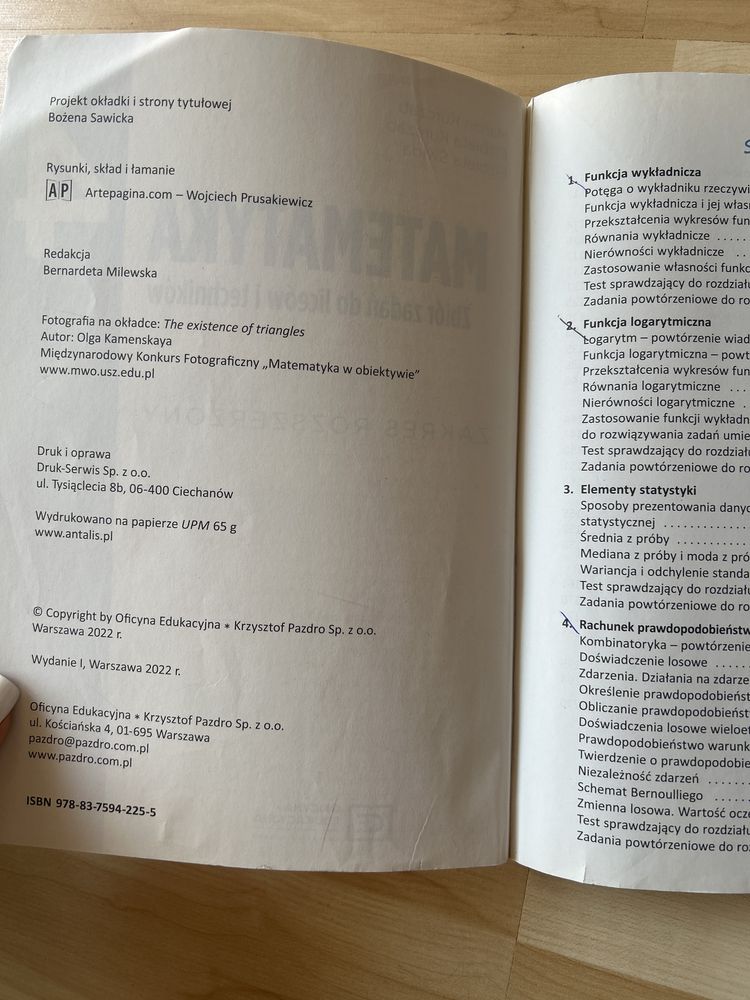 Zbior zadan Matematyka 4 rozszerzenie