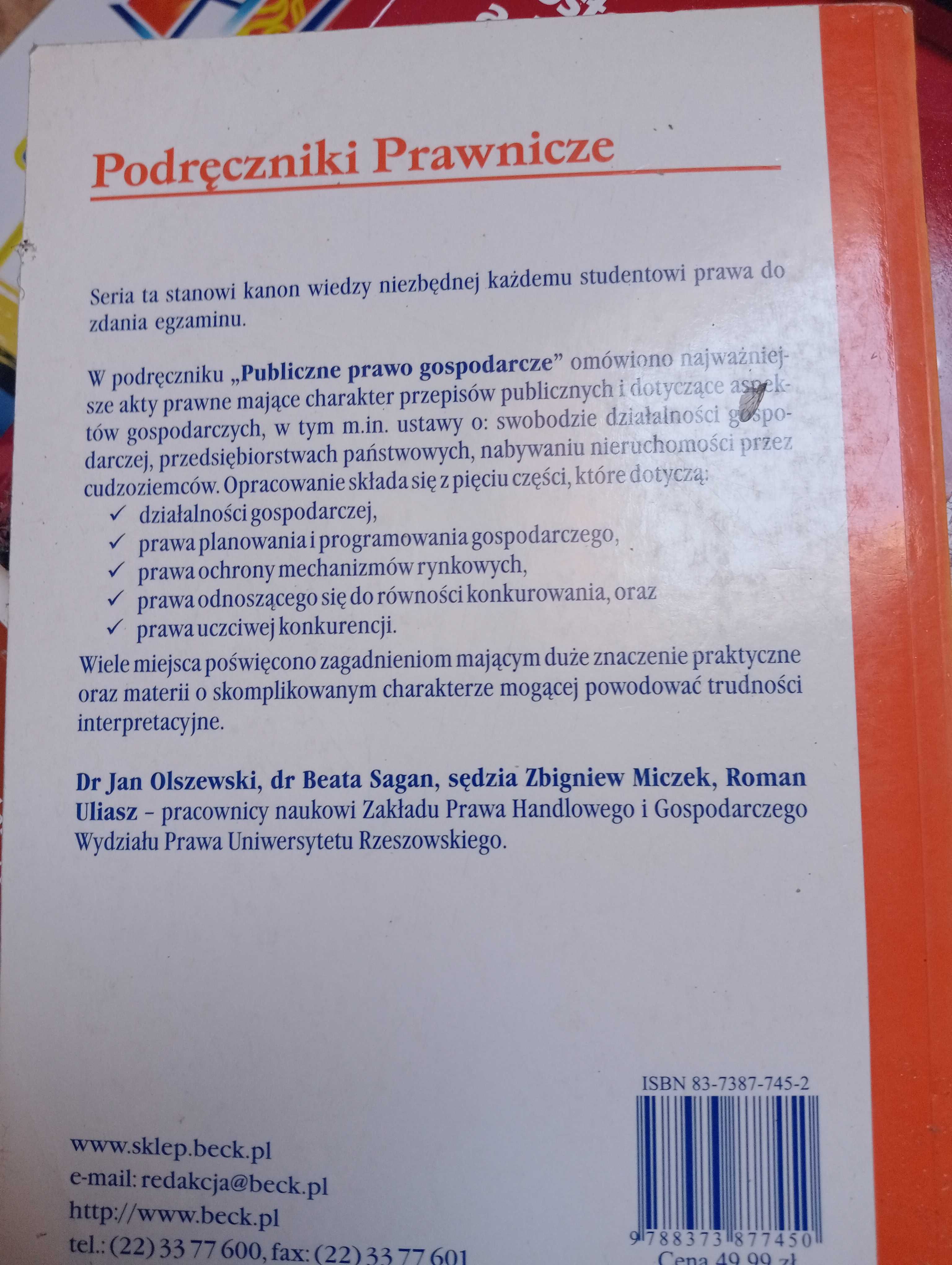 Publiczne prawo gospodarcze Olszewski